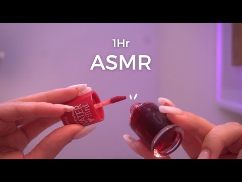 ASMR ♥ 1Hr of Whispered Skincare, Makeup, Hair Treatments For Sleep