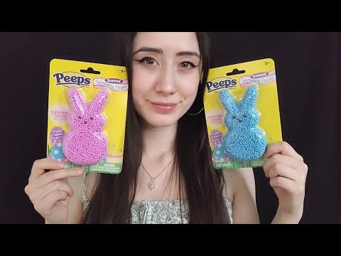 ASMR | Playing with Peeps Sensory Foam