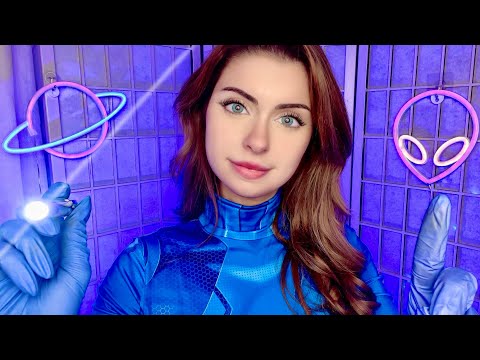 ASMR ALIEN Full Body Exam Roleplay DETAILED Medical 👽 Cranial Orbital Sci-Fi Ear & Eye Examination