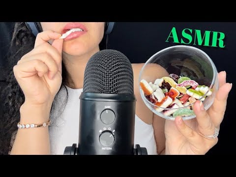 ASMR| GUMMY CANDY EATING SOUNDS 🍬🍭 (deutsch/german) |Cherry ASMR