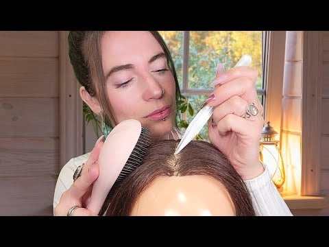 Asmr - Hair Play for Sleep, Brushing, Parting, Scalp Scratch, and Massage 💆‍♀️