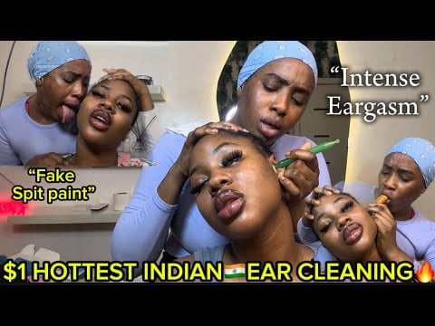 ASMR✨INDOOR STREET INDIAN🇮🇳HEAD& EAR INTENSE MASSAGE,SPITPAINT THAT SENT SUSAN TO ANOTHER DIMENSION