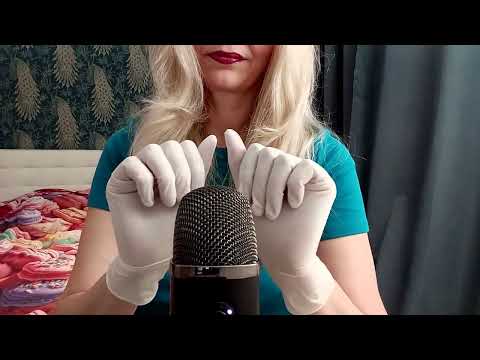 ASMR  White  Latex Gloves  (No Talking)