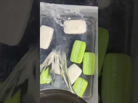 Green #asmr #soap #asmrsoap #relaxing