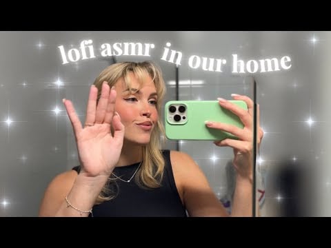 LOFI ASMR tapping around my apartment | whispering, scratching, tongue clicking & more