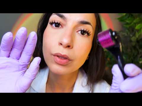 ASMR Dermatologist Facial Treatment ✨ (Skin Exam & Dermarolling)