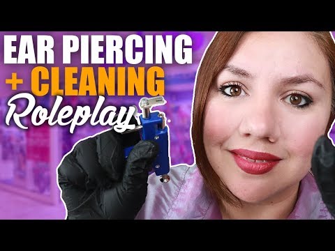 ASMR: Tingly Ear Piercing Shop & Ear Cleaning / Soft Spoken