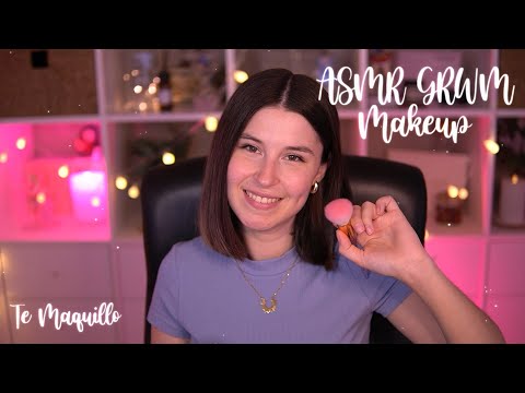 ASMR GRWM MakeUp | Tocando tu carita mientras te maquillo | BlueYeti + Headrec