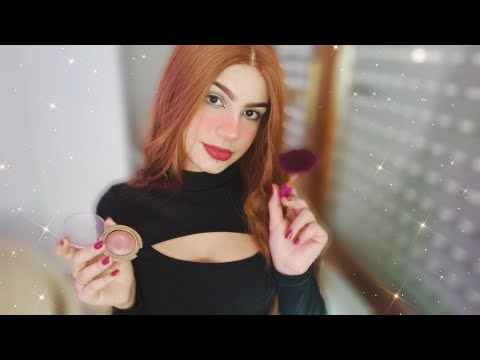 ASMR ROLEPLAY - FAZENDO SUA MAQUIAGEM