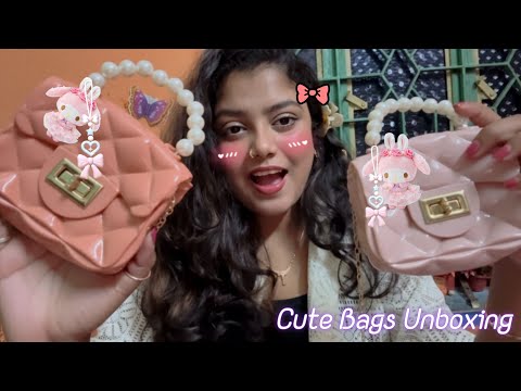 ASMR | Unboxing My New Cute Bags | 👜🫶