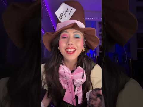 POV: tea party with mad hatter #asmr #aliceinwonderland