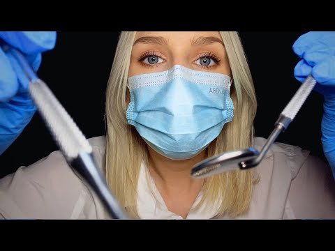 ASMR Dental Exam Roleplay | Teeth Brushing, Scaling & Picking 🦷