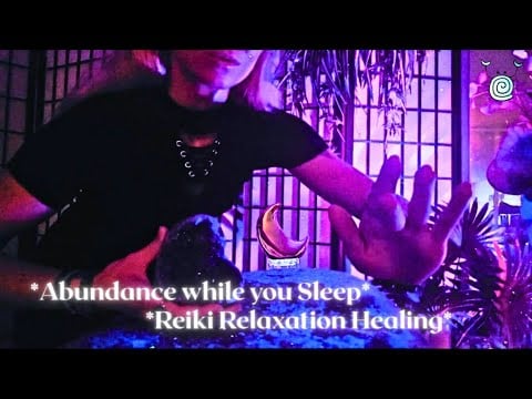 ASMR Reiki While You Sleep 🌙 Set Intentions for Abundance | Tank Drum Sound Healing