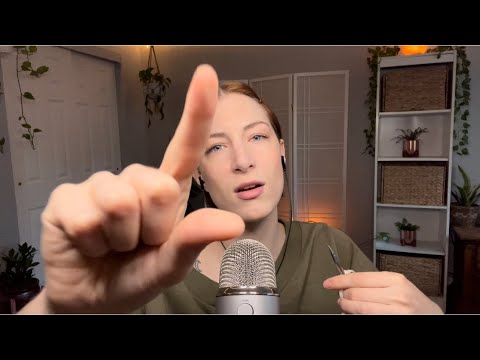 Scissors, cutting, mouth sounds