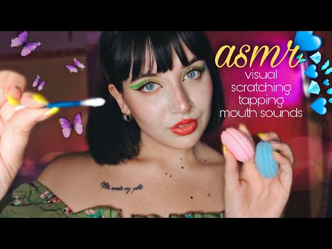 ASMR | TOCANDO TU CARITA CON VARIOS OBJETOS + MOUTH SOUNDS