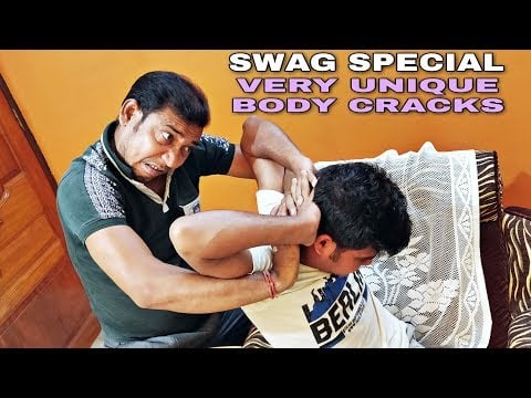 Asim barber Powerful Indian Head massage with neck cracking | Swag Special ASMR