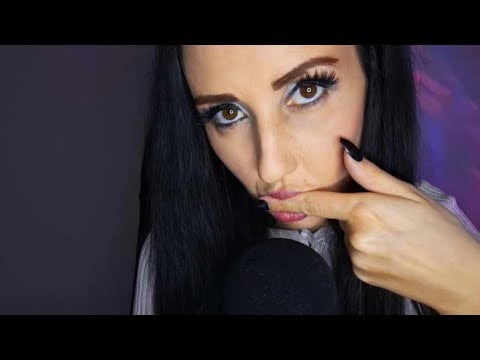 SPIT PAINT ASMR with my fingers & crystal