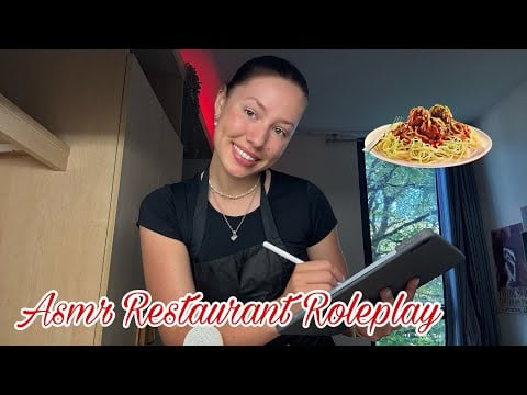 ASMR restaurant waitress roleplay