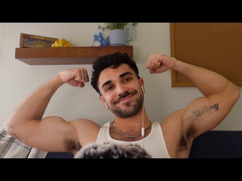 Male ASMR Close Whispers and Mouth Sounds