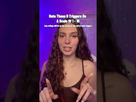 Lots of NEW triggers, but were our ratings similar?🥰 #asmr #asmrsounds #asmrtriggers #asmrshorts