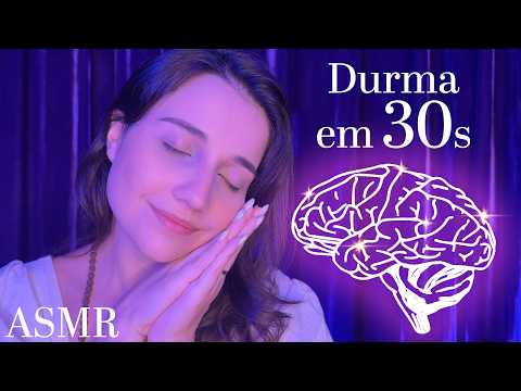 ASMR PARA DESLIGAR O CÉREBRO EM 30 SEGUNDOS! Técnica para relaxar dormir rápido em MENOS de 1 minuto