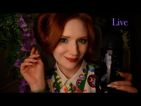 ASMR fall asleep🥰Mouth sounds,Mic scratching,Spit painting,Kisses,Tapping,Eye cleaning,Thunder 😴