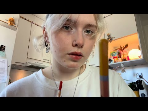 lofi asmr! [subtitled] color test with pencils! testing your eyes!