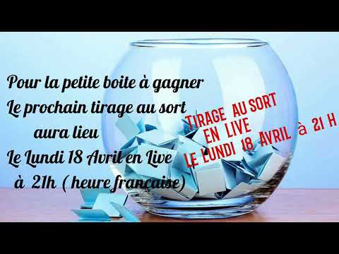 #asmr #français #tirage au sort pour la petite boite a gagner le lundi 18 Avril en Live à 21 h
