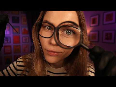 ASMR Detailed Face Exam & Measurements Before a Gentle Face Massage