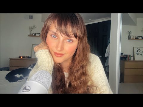 ASMR ~ Life Update & Reading My Poetry (gum chewing, ramble, whispering,  mouth sounds)