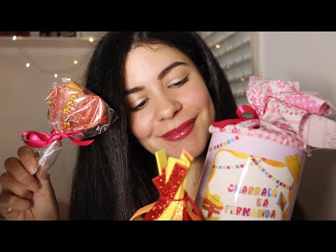 ASMR COMENDO DOCES DIVERSOS (bala, doce de leite, pé de moleque)