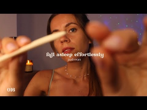 ASMR REIKI to fall asleep effortlessly (energy scooping, aura brushing, soft spoken)
