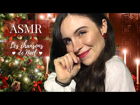 ASMR FRANCAIS 🌙 - On chante des chansons de Noël au coin du feu 🎵🎅🏻🎄