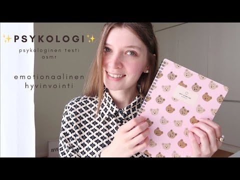 ASMR suomi | Psykologi & psykologinen testi | Hyvinvointi roleplay - terapia