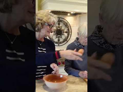Mom is Unfazed by the Egg Tosses!  #germanfood
