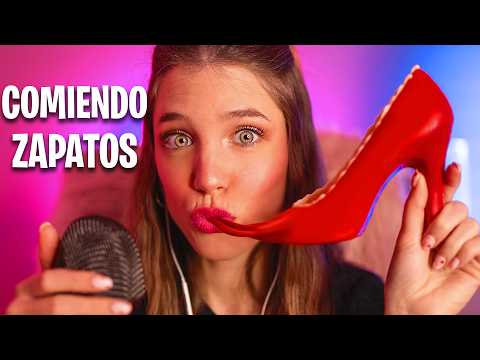 ASMR COMIENDO ZAPATOS  👠 Mouth sounds (por cuarta vez) | Laia Oli