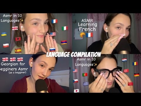 ASMR In Different Languages Compilation 🌎✈️