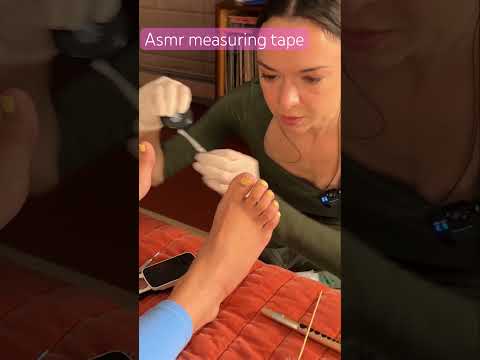 Asmr foot measuring #asmr #relaxing #relax #tingles #sleep #asmrvideos #satisfying #asmrsounds