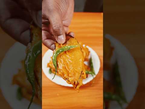 🔥 ASMR Baingan Pakora 🍆 | Crispy & Crunchy | Satisfying Frying Sounds #shorts #asmr