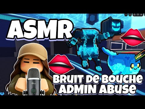ASMR Français • BRUIT DE BOUCHE ET CHUCHOTEMENT SUR STEAL A BRAINROT SUR ROBLOX ! 👄 (admin abuse)