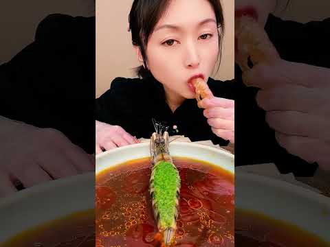 🦐🍤 Mukbang eating sounds #MukbangSounds #LiveSeafood