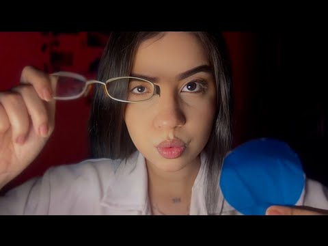 ASMR ROLEPLAY - TE EXAMINANDO SO COM MOUTH SOUNDS 