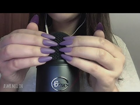 ASMR - Tapping, fizzing & Mic scratching