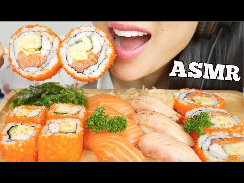 ASMR SUSHI *BIG BITES (EATING SOUNDS) NO TALKING | SAS-ASMR