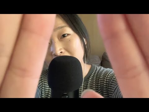 ASMR ~ hand movements, mic touching, mouth sounds❤︎