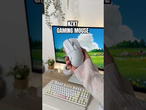 NZXT lift elite wireless gaming mouse🤍 #desksetup #gaming #pc #mousegaming