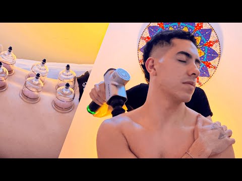 ASMR MASSAGEM REAL NO CORPO INTEIRO