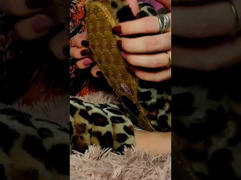 ASMR in fuzzy slippers ZzZzZzZ #relax #asmr #sandals #slippers #tingles #satsifying