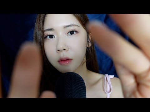 ASMR.sub 알아들을 수 없는 소리와 잠이 오는 마른 손소리 |  inaudible sounds and visual triggers