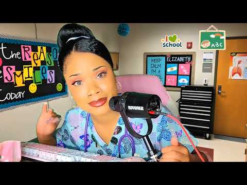 ASMR ~ Sassy School Nurse Cleans Your Ears Before Class👂